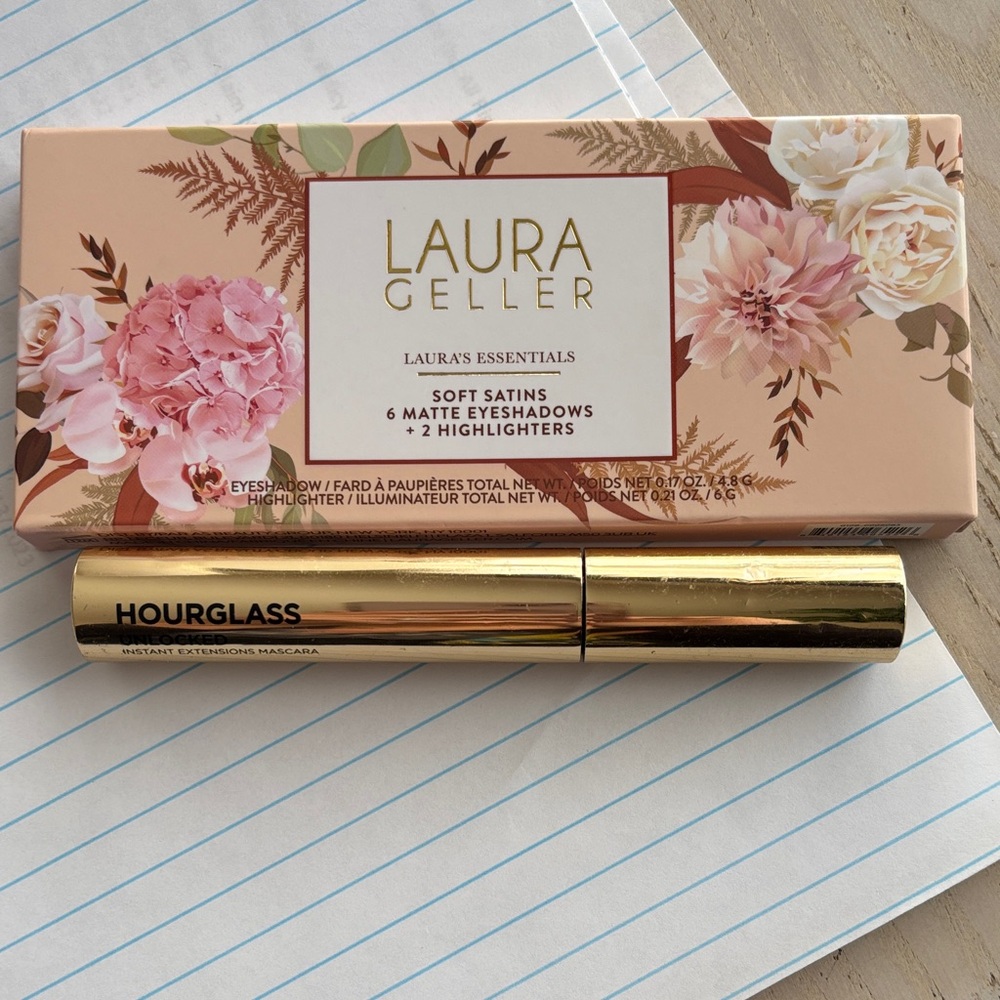 Hourglass Tubing Mascara and Laura Gellar eyeshadow / highlighter